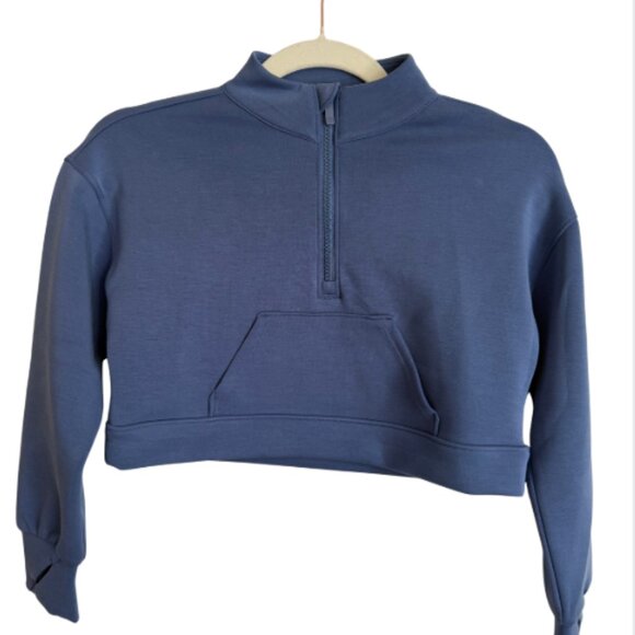 All in Motion | Cropped Half Zip Sweatshirt Size S 6/7 NWT - Picture 1 of 9